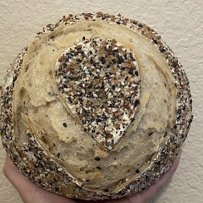 Organic Everything But The Bagel Sourdough Loaf 