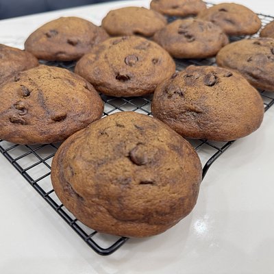 Sourdough Double Chocolate Chips Cookies 12pc