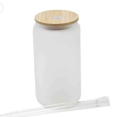 16 oz Frosted Glass Cup 