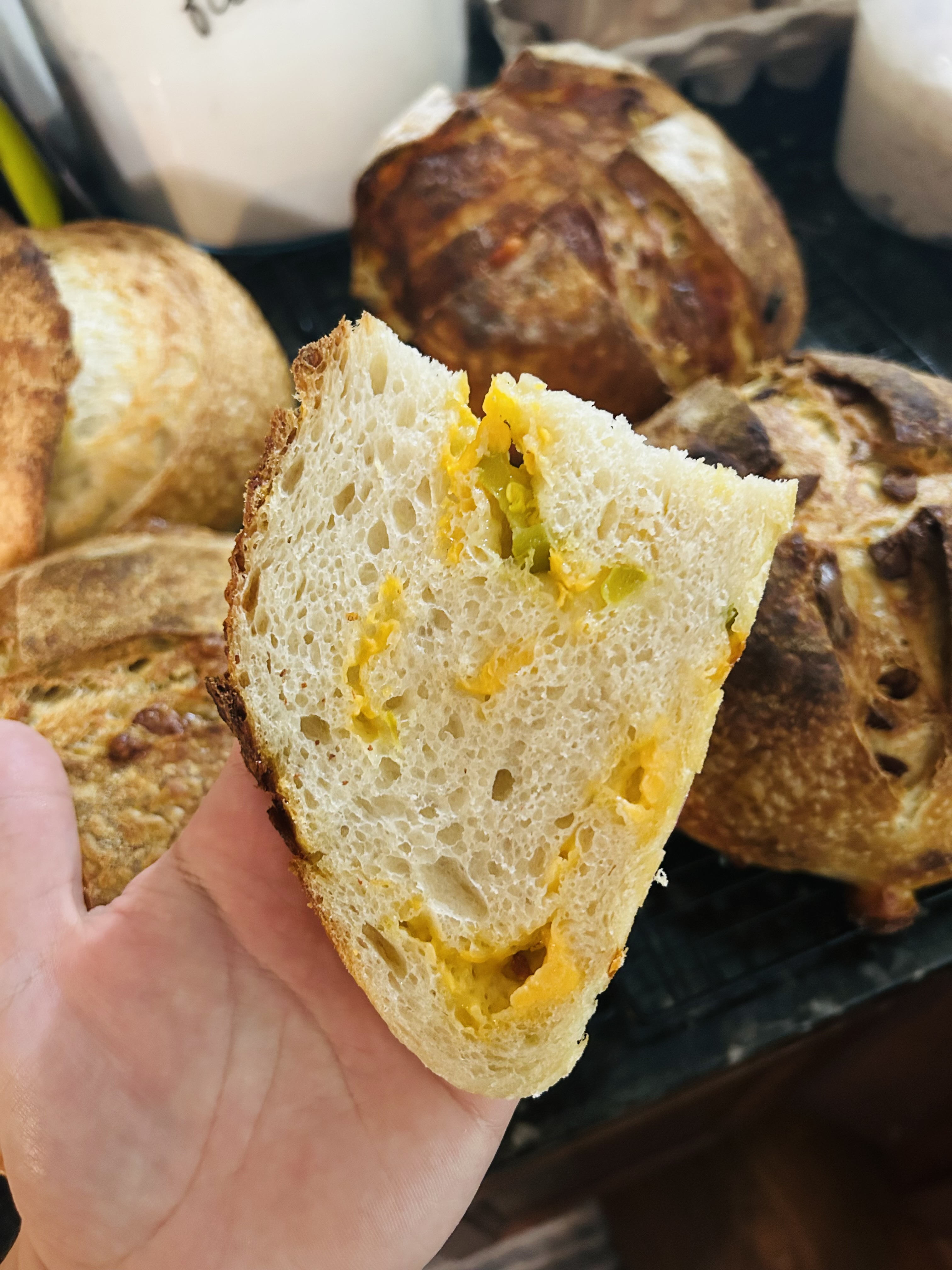 Jalapeño Cheddar Sourdough Bread 