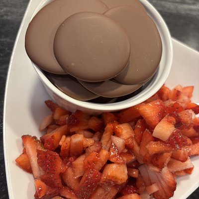 Strawberry Salsa + Chocolate Flats