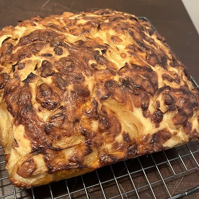 Caramelized Onion And Smoked Gouda Focaccia