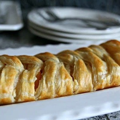 Fruit Braid With Glaze Topping