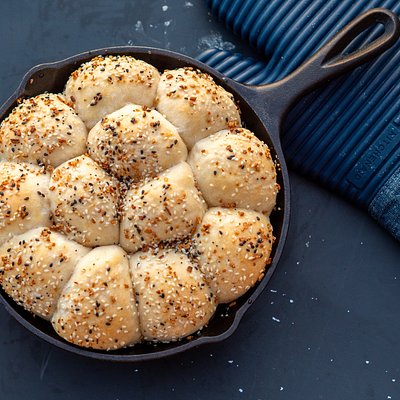 Sourdough Everything Bagel Rolls