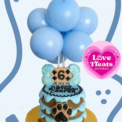 Original Barkday Cake (single tier 5x3 inch)