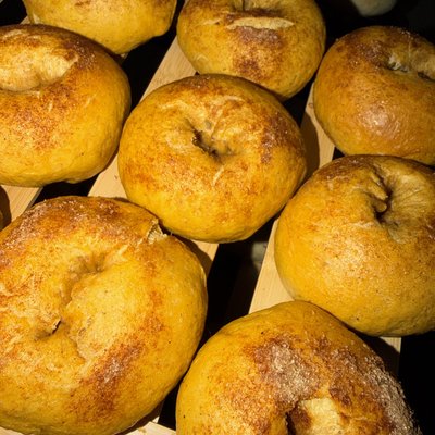 Pumpkin Spice Bagels
