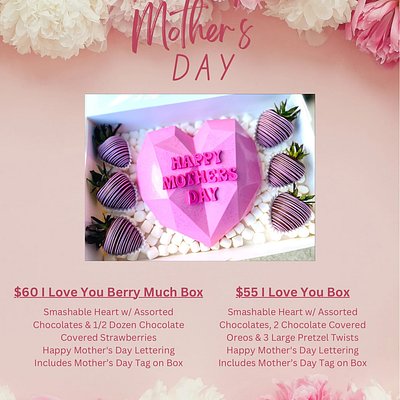 Mothers Day Chocolate Smashable Heart 