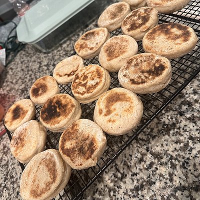 Sourdough English Muffins