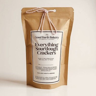 Everything Sourdough Crackers