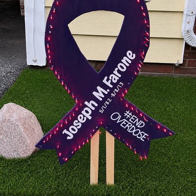Customized Overdose Awareness Yard Ribbon