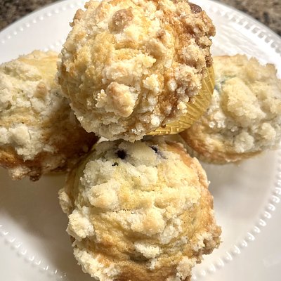Sourdough Blueberry Muffins 