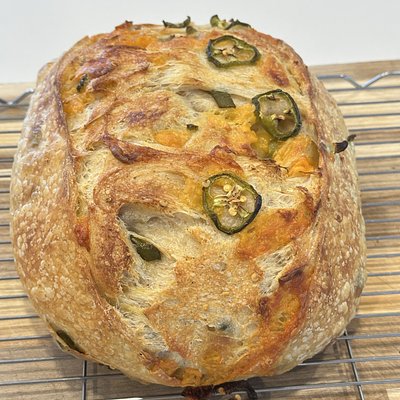 Jalapeño Cheddar Sourdough Loaf
