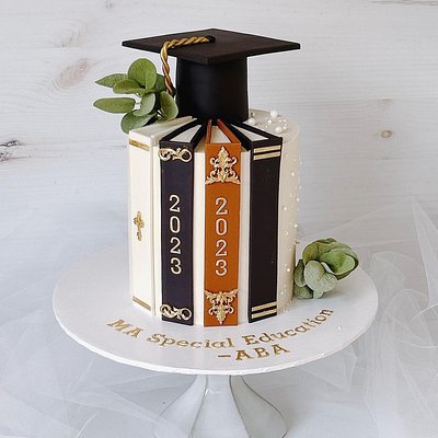 Book Graduation Cake