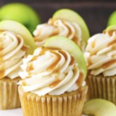 Mini Caramel Apple Cupcakes