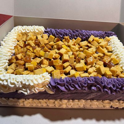 Ube Sheet Cake 9x12 Size 