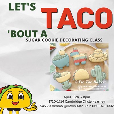 Taco Tuesday Cookie Decorating Class