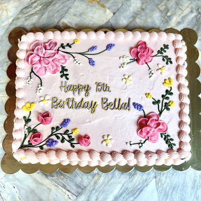 Custom Half Sheet Cake