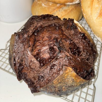 Double Chocolate Chocolate Chip Sourdough