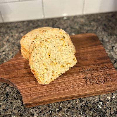 Jalapeño Cheddar Infused sourdough Loaf 