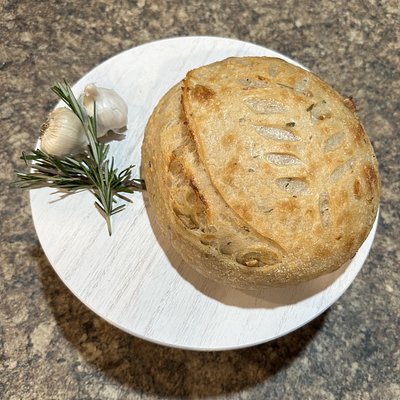 Rosemary and Roasted Garlic Sourdough 