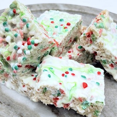 “It’s Christmas Yall” Rice Crispy’s Treat  