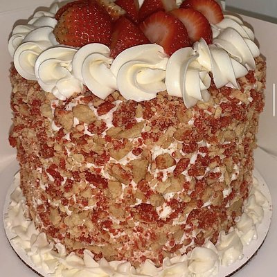 6” Strawberry Crunch Cake 