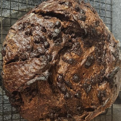 Artisan Double Chocolate Sourdough Bread