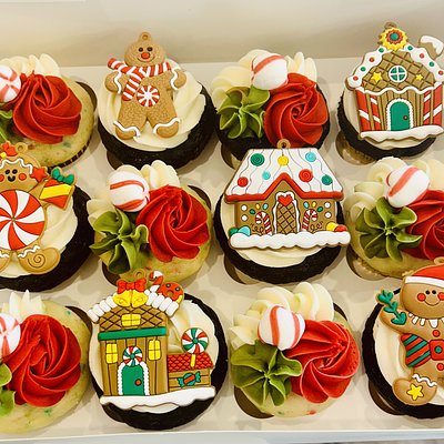 Kids Christmas Cupcakes 
