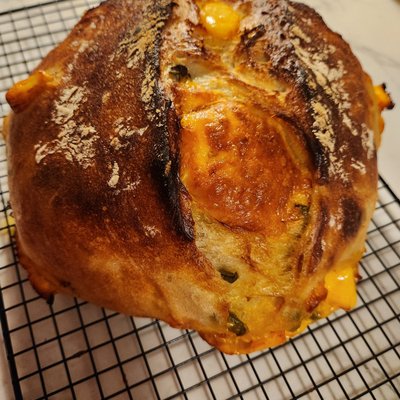 Jalapeño Cheddar Sourdough Bread