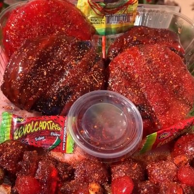 Large Chamoy Pineapples X Grapes Tray 