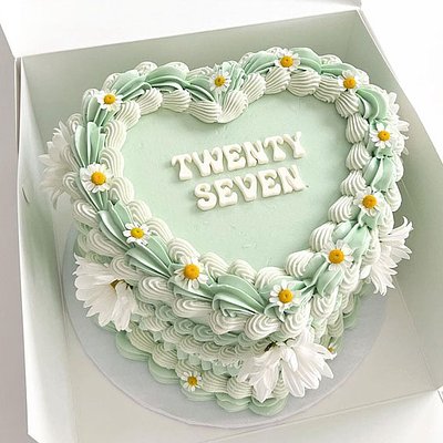 8in Heart Cake