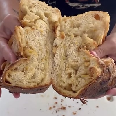 Orange Creamsicle Croissant Loaf