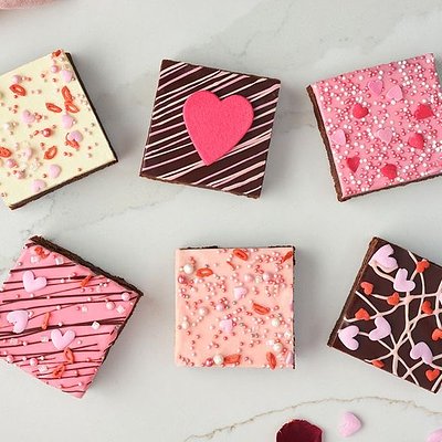 Decorated brownies