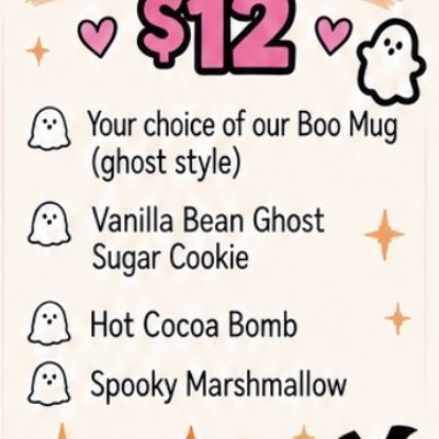 👻☕ Spooky Ghost Mug — $12