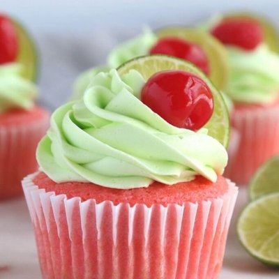 Cherry Lime Cupcakes