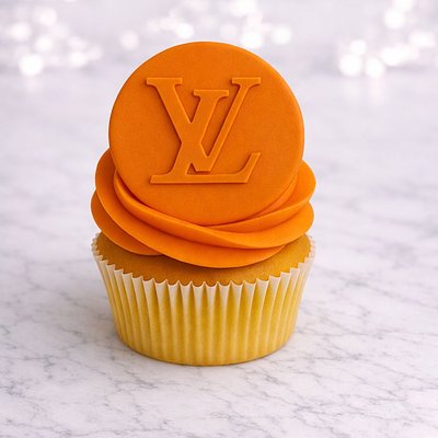Custom LV Fondant Cupcakes