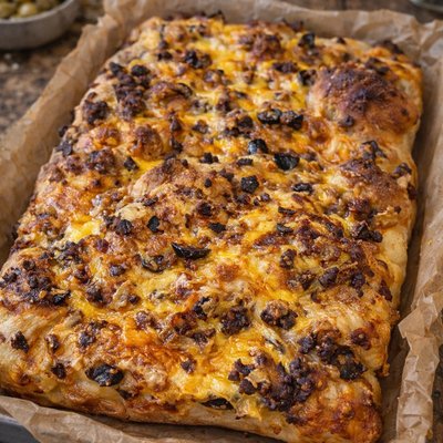 🍖I Gotcha Focaccia – Hearty Meat & Cheese