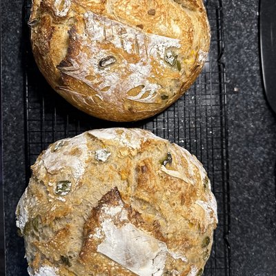 Artisan Jalapeño Colby Jack Sourdough Bread