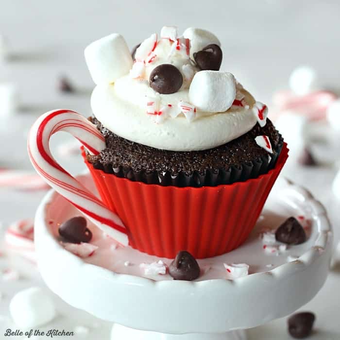 Chocolate Hot Cocoa Mug Cupcakes
