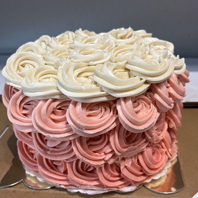 [Copy] Rosette Ombré Double Layer Cake 