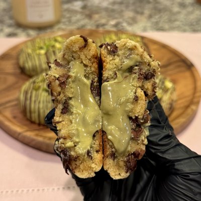  One Dozen Double Chocolate Chip Pistachio Cream 