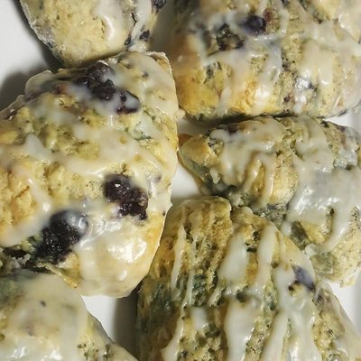 White Chocolate Blueberry Scone