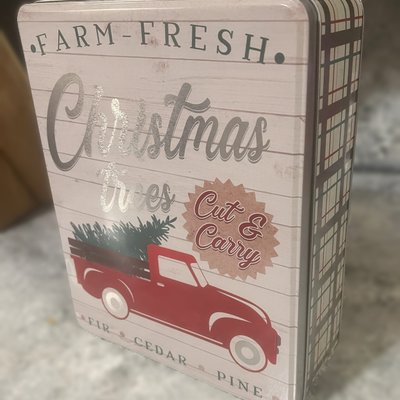 Cookie Tin with each 1 Dozen Cookie order-Truck
