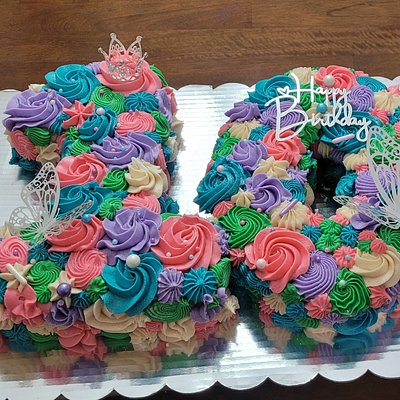 Basic # Cakes Double Digits Muti-color