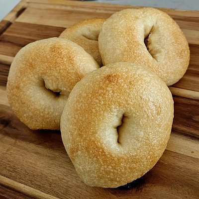Organic Sourdough Bagels- Plain (4 Count)