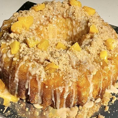 Peach Cobbler Pound Cake