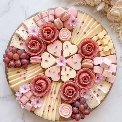 Heart Shaped Charcuterie Boards 