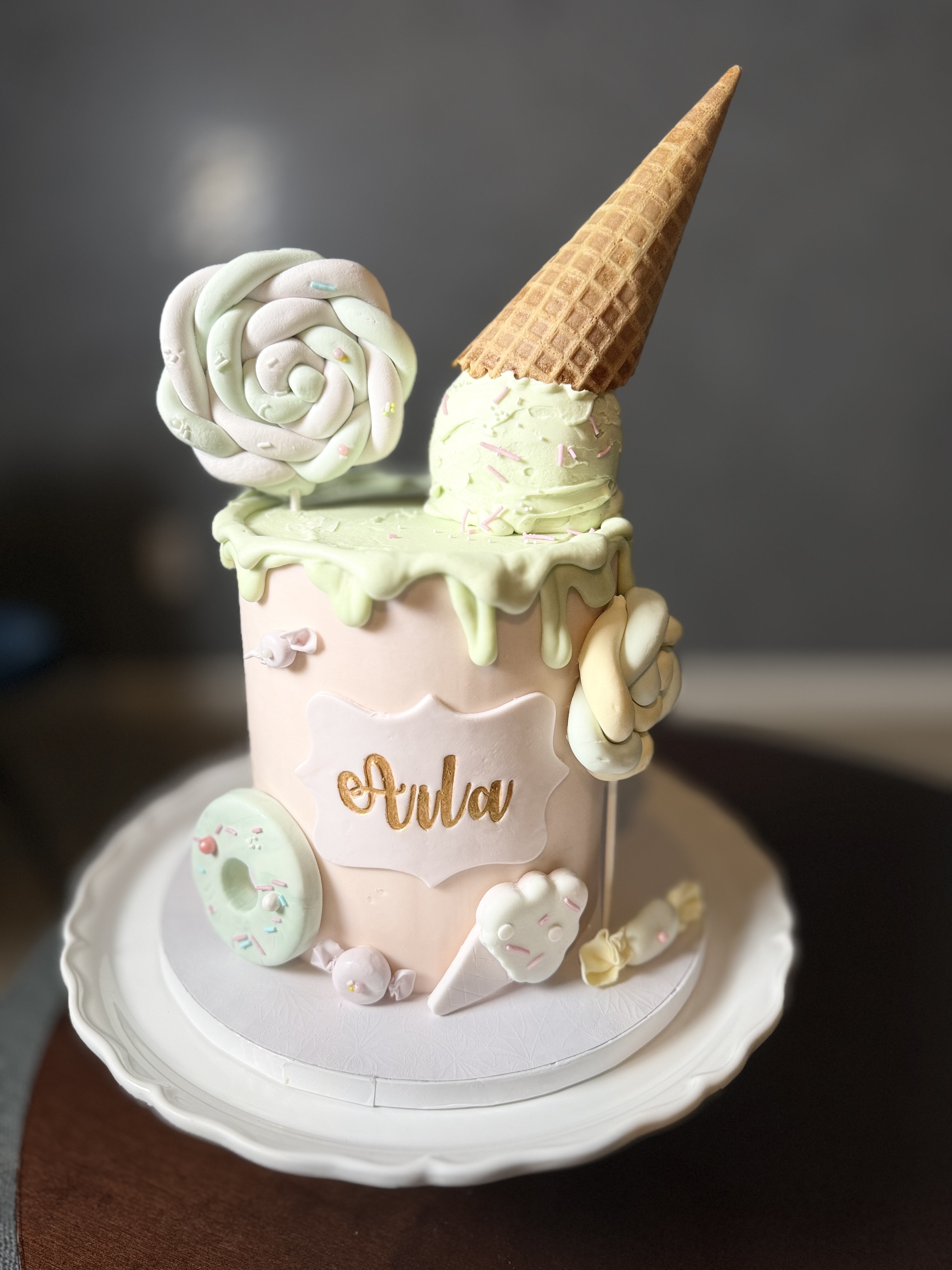 Standard Buttercream Cake 6 Inch Round (serves 18)