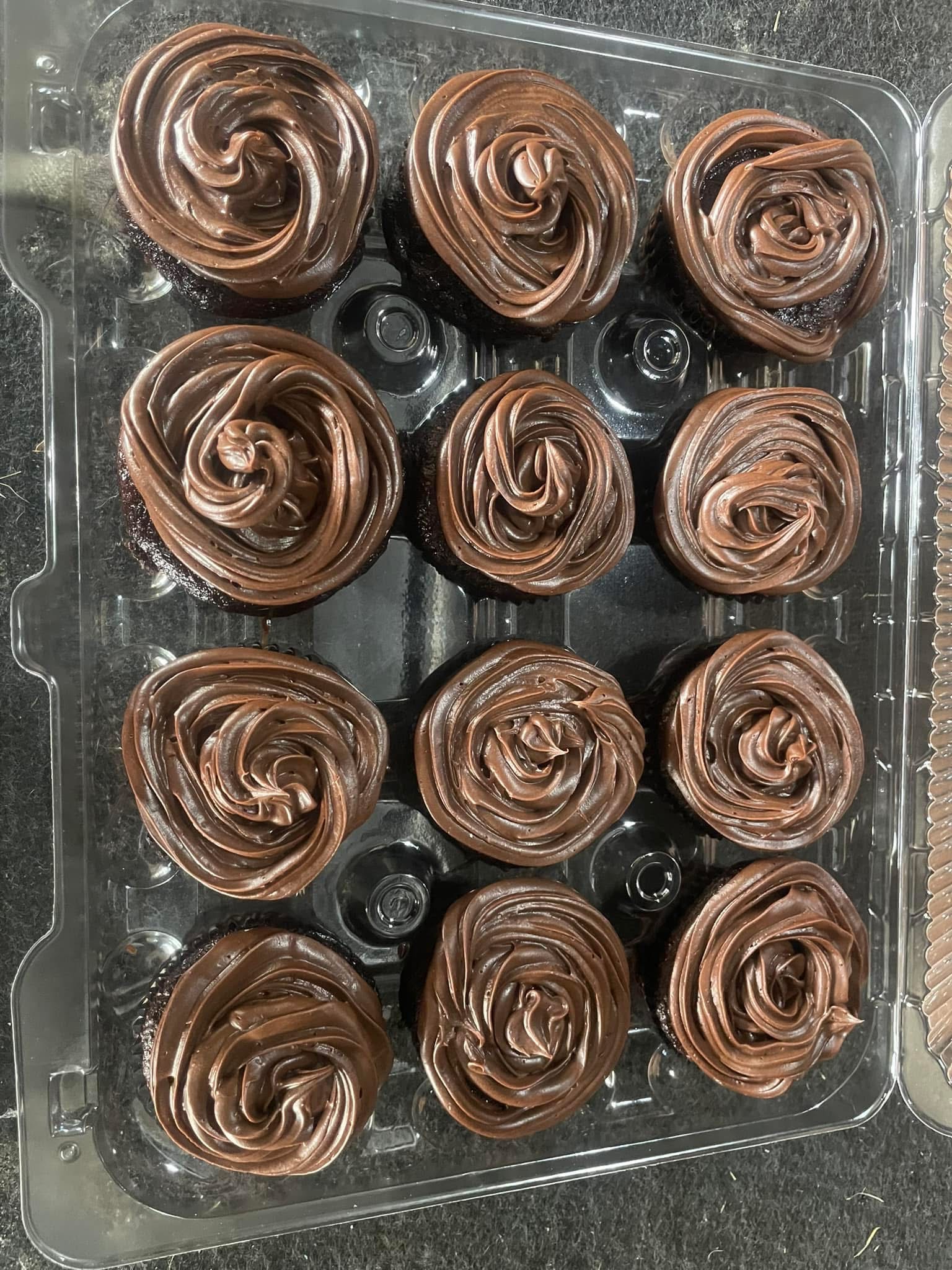Large Filled Cupcakes