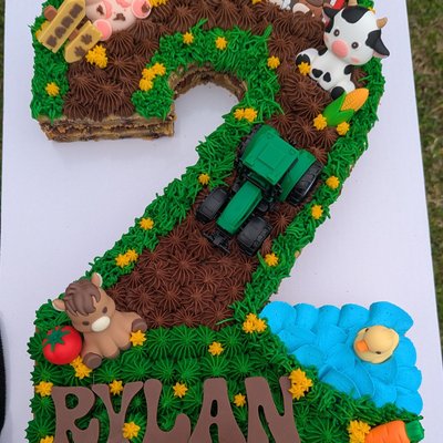 Number/Letter Cookie Cake